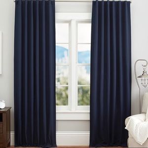 Pottery barn set of 2 navy curtains